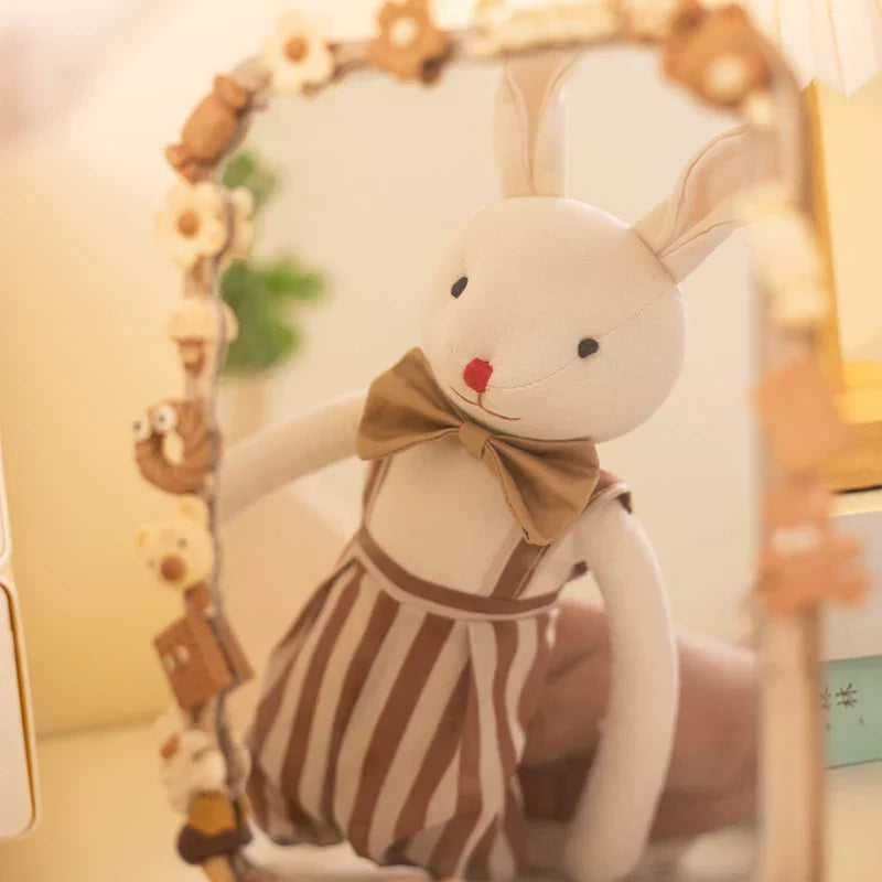Handmade Bunny Plush in Cloth Dress