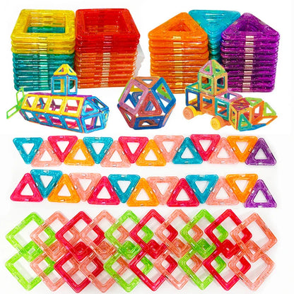 64-184Pcs Kids Magnetic Building Blocks