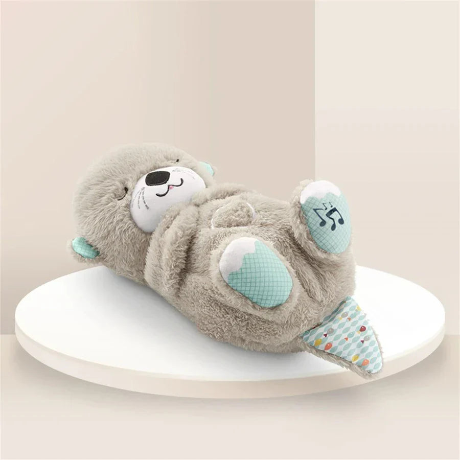 Breathing Bear Soothing Plush Toy with Music & Light for Baby Sleep