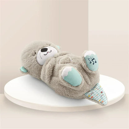 Breathing Bear Soothing Plush Toy with Music & Light for Baby Sleep