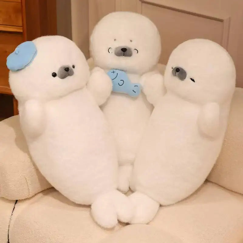 Sleeping Seal Plush Pillow Doll
