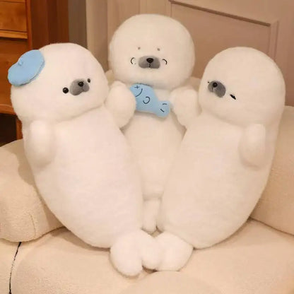 Sleeping Seal Plush Pillow Doll