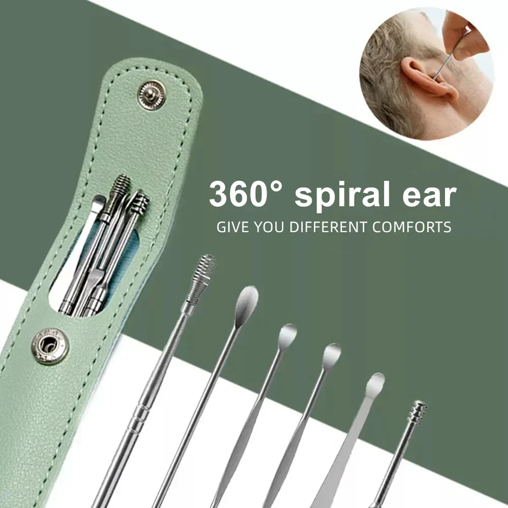 Spring Earwax Cleaner Tool Set