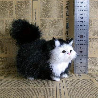Simulation Cat Plush Toy - Soft, Realistic Stuffed Kitten for Kids & Gifts