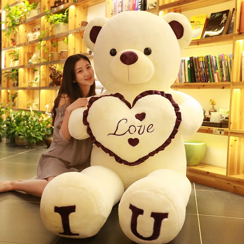 Giant 100cm Plush Teddy Bear - Soft Stuffed Animal for All Occasions