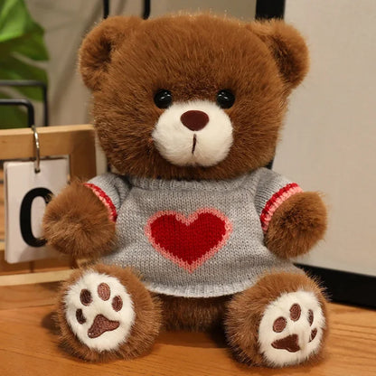 Heart Sweater Teddy Bear Plush
