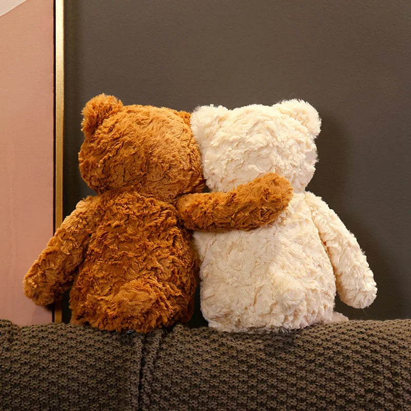 Fluffy Heart Nose Bear Plush Toy - Soft & Cuddly Gift for Kids