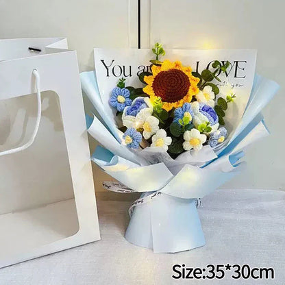 Handcrafted Crochet Rose Bouquet