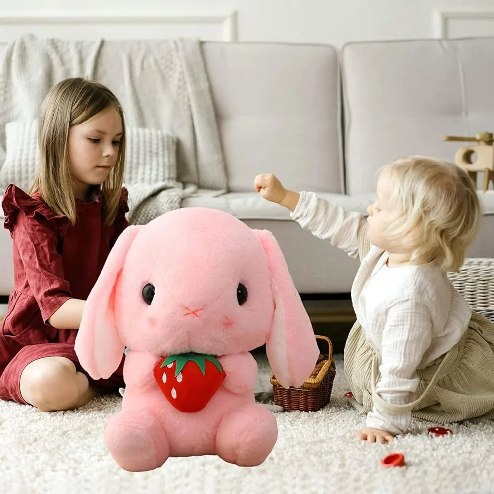 Easter White Rabbit Plush Toy with Carrot