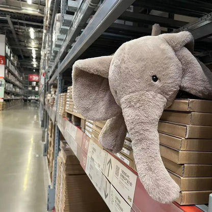 Ultra Soft Grey Elephant Plush with Flappy Ears