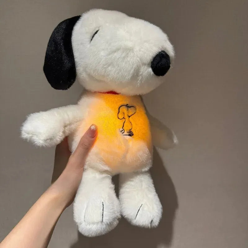 Glowing Breathing Snoopy Plush - Soft Sleep Aid Toy for Kids