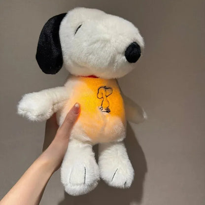 Glowing Breathing Snoopy Plush - Soft Sleep Aid Toy for Kids