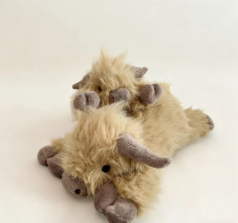 Highland Cow Plush Doll 45cm