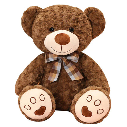 Kawaii Teddy Bear Plush Toy with Bow 25/35cm Soft Stuffed Animal for Gift