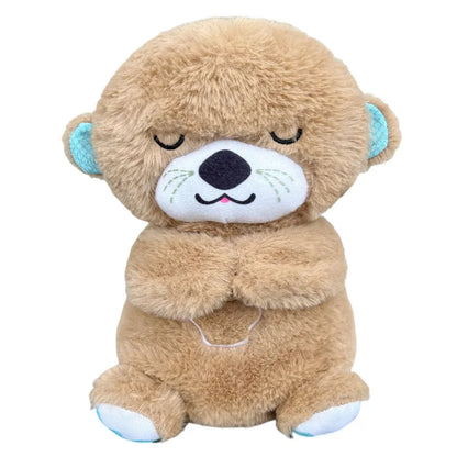 Breathing Bear Soothing Plush Toy with Music & Light for Kids