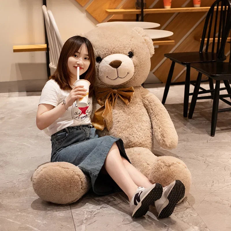 Giant Plush American Bear - Soft Teddy for Valentine's & Birthdays