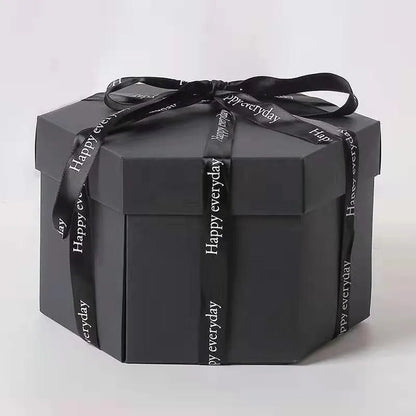 Hexagonal Explosion Gift Box with Photo Album for Valentine