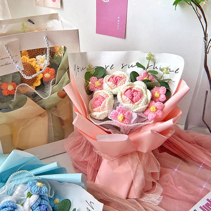 Handcrafted Crochet Rose Bouquet