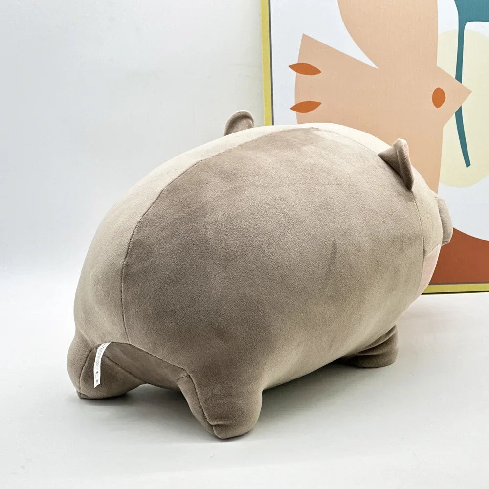 Moo Deng Weighted Hippo Plush Toy - Soft, Cuddly Home Decor Gift