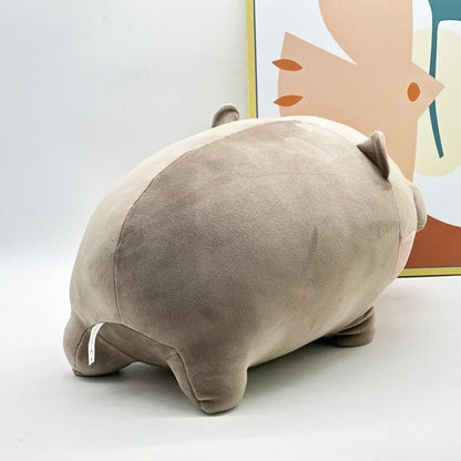 Moo Deng Weighted Hippo Plush Toy - Soft, Cuddly Home Decor Gift