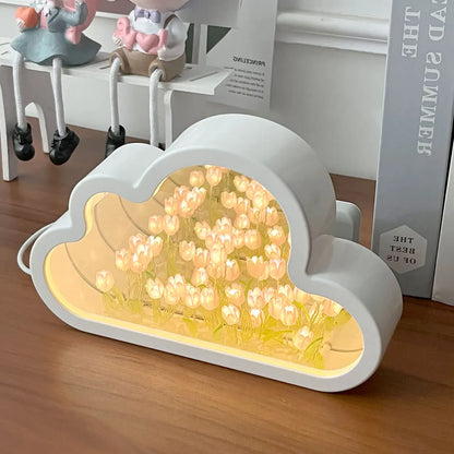 Tulip Flower Sea Night Atmosphere Lamp