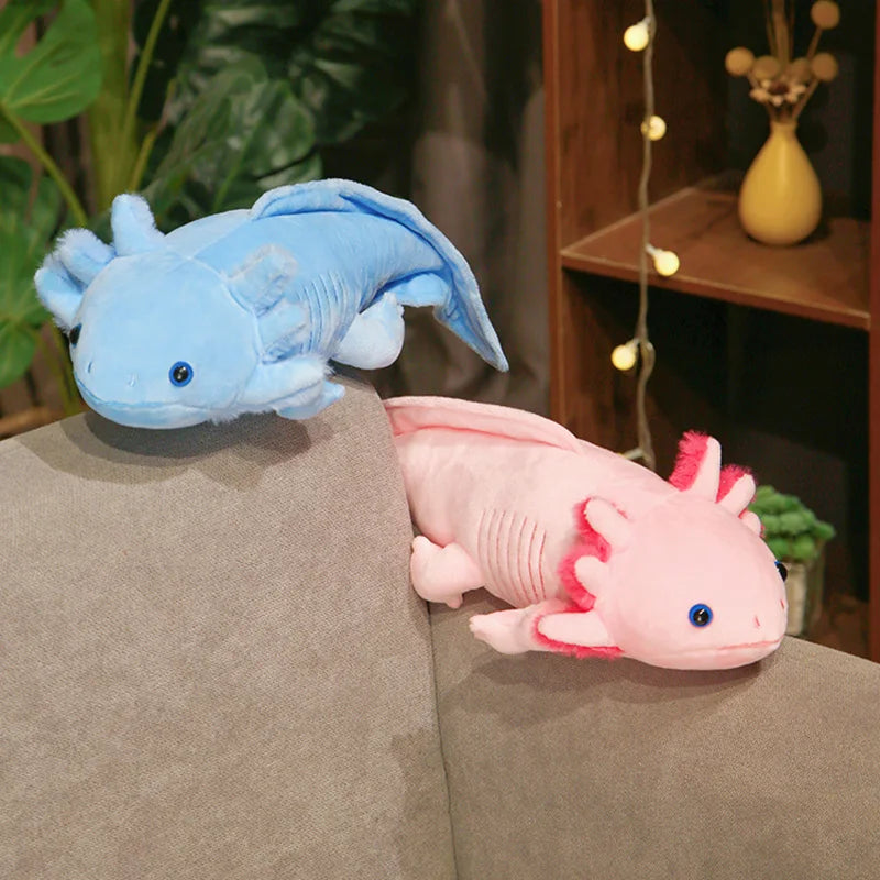 Cute 45CM Axolotl Plush Toy - Realistic Ambystoma Mexicanum for Kids