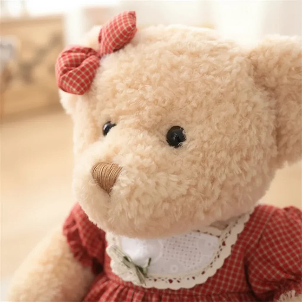 Couple Teddy Bear Plush Dolls in Dress