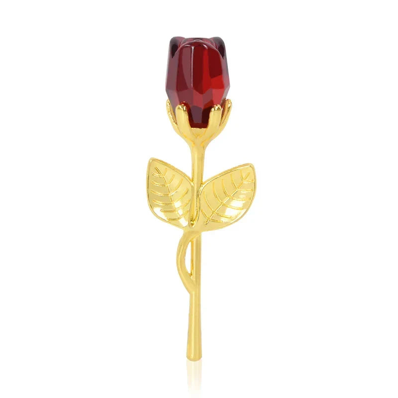 Crystal Rose Artificial Flower - Mother's Day & Anniversary Gift