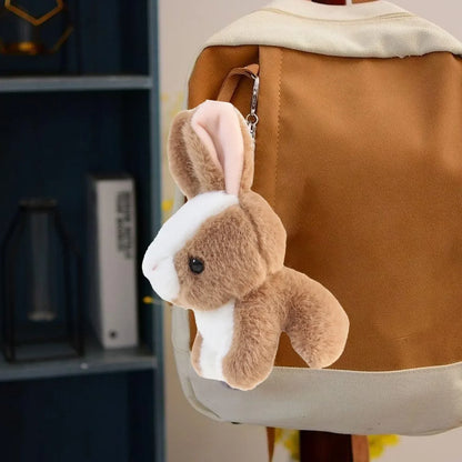 Ultrasoft Plush Bunny Rabbit Toy - Adorable Handbag Pendant for Kids