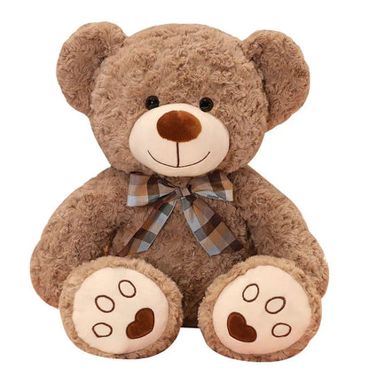 Kawaii Teddy Bear Plush Toy with Bow 25/35cm Soft Stuffed Animal for Gift