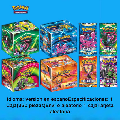 360Pcs Pokemon CROWN Evolutions Booster Collectible Trading Card Game