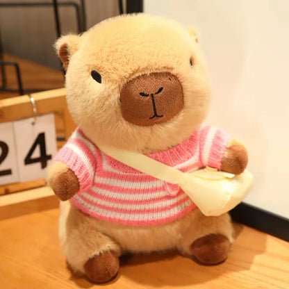 Cute Capybara Plush Toy - Cozy Sweater Doll for Kids & Home Decor