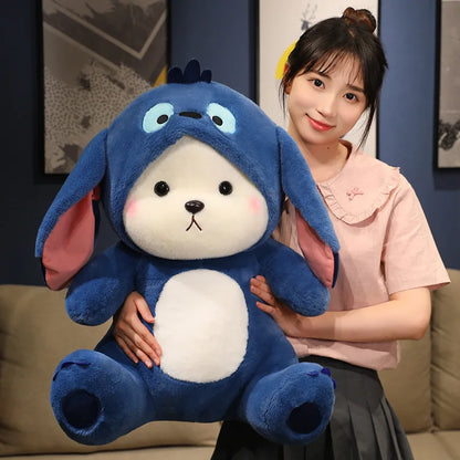 Cute 30cm Bear Plush Toy - Transform into Disney Stitch! Soft & Adorable!