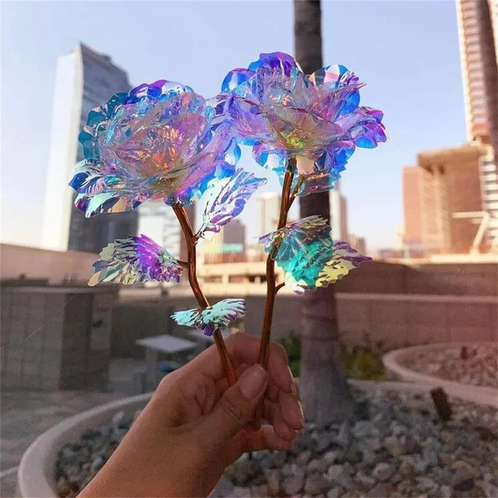 24K Eternal Gold Rose in Glass Dome