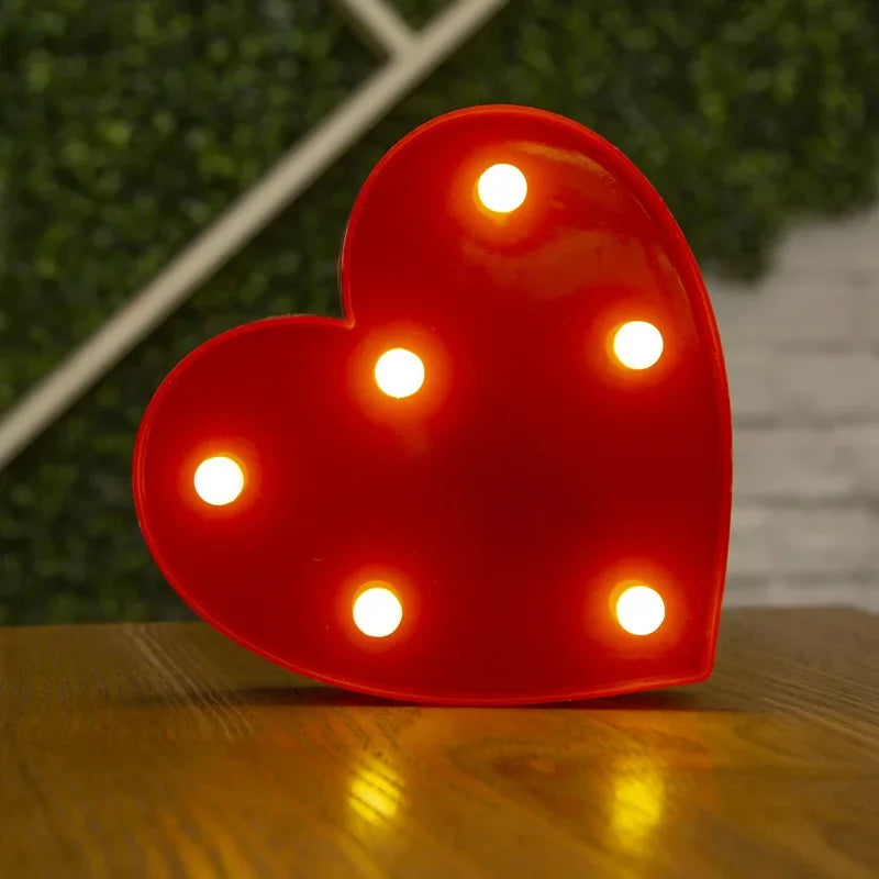 Romantic Heart LED Night Light for Valentine's Day Gift