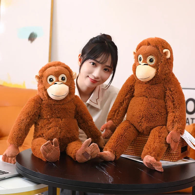 Cartoon Gorilla Plush Toy - Soft, Cuddly Companion for Kids & Decor