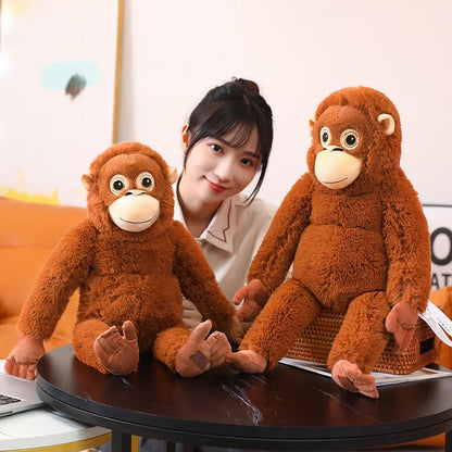 Cartoon Gorilla Plush Toy - Soft, Cuddly Companion for Kids & Decor