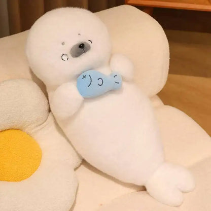 Sleeping Seal Plush Pillow Doll