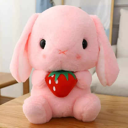 Easter White Rabbit Plush Toy with Carrot