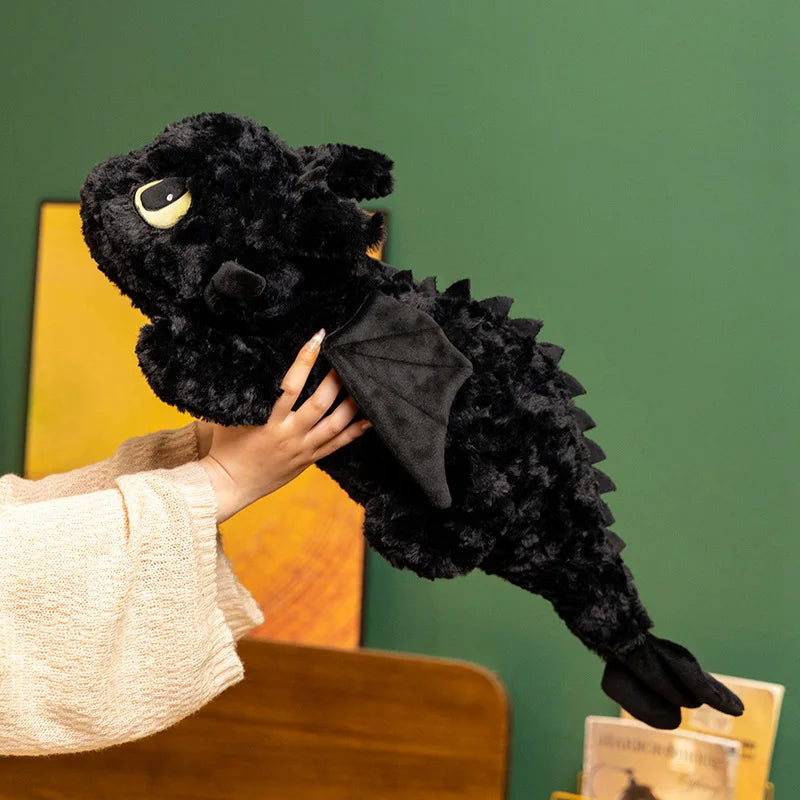 55/70cm Cute Dragon Plush Toy - Soft Stuffed Doll Pillow for Kids