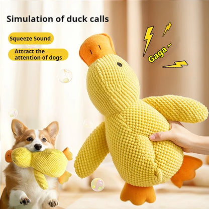 Plush Duck Toy: Bite-Resistant, Soothing Sounds for Happy Playtime!