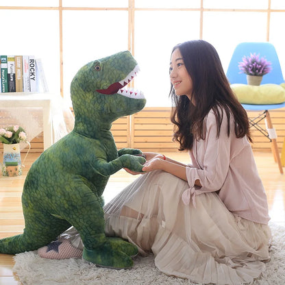 Cute Plush Dinosaur Pillow - Soft Tyrannosaurus Rex Toy for Kids