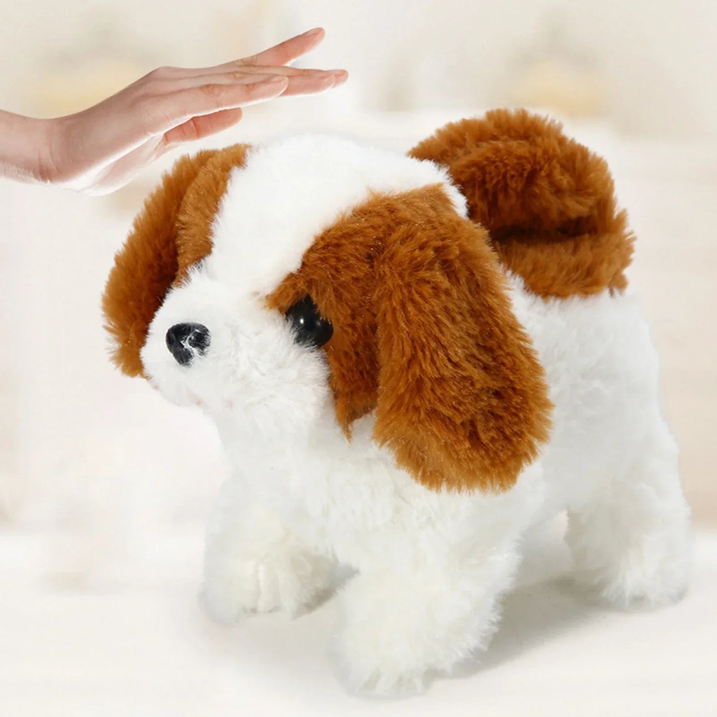 Interactive Electric Plush Puppy - Wags Tail & Walks