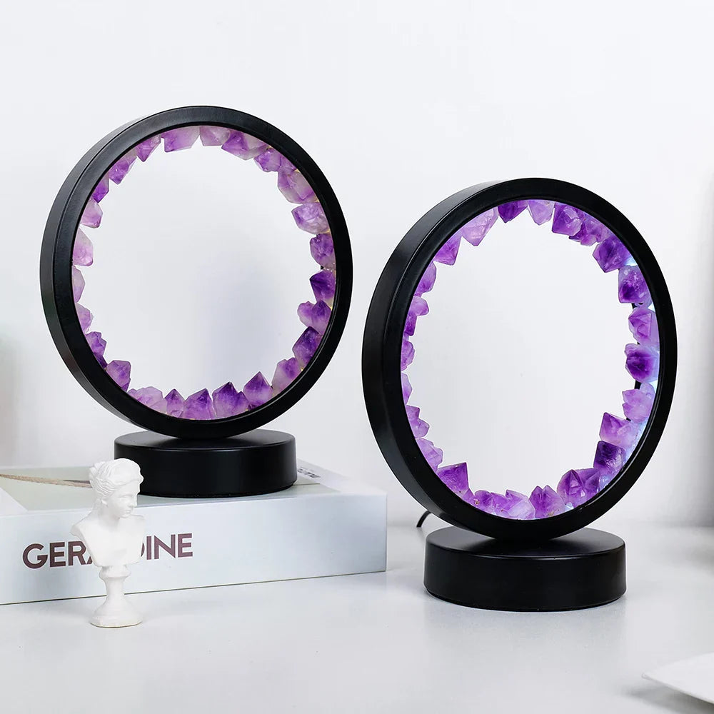 Natural Gemstone Crystal Lamp