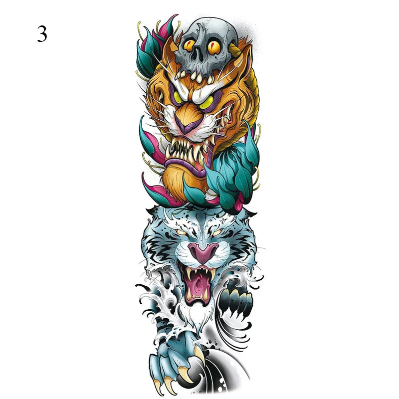 Full Arm Temporary Tattoos
