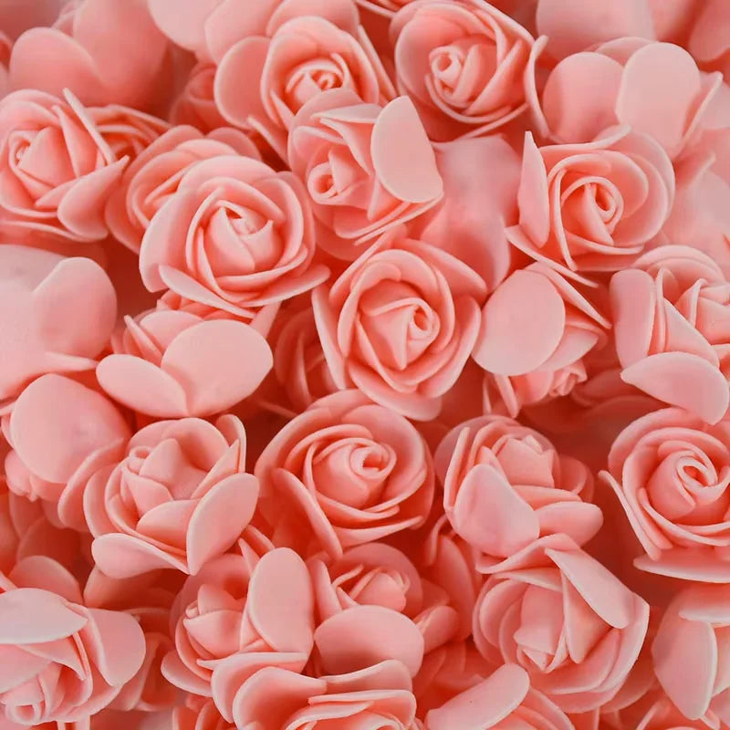 Foam Rose Heads 3.5cm - DIY Artificial Flowers for Wedding, Valentine's Day, and Home Decoration