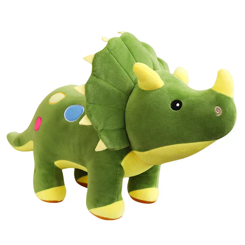 Big Plush Soft Triceratops & Stegosaurus Dinosaur Stuffed Toys for Kids
