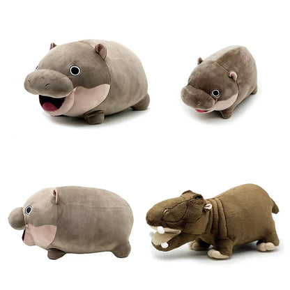 Moo Deng Weighted Hippo Plush Toy - Soft, Cuddly Home Decor Gift