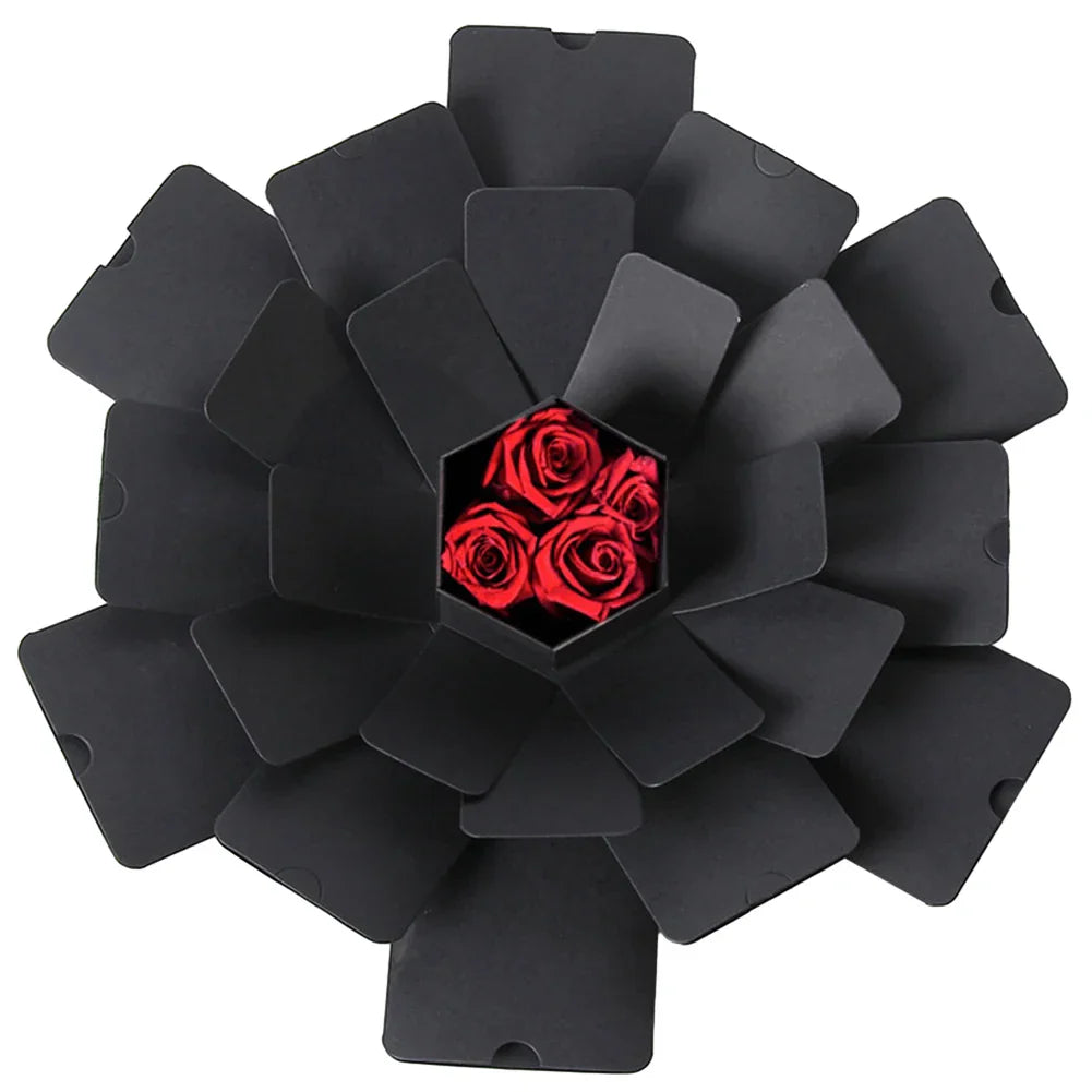 Hexagonal Explosion Gift Box with Photo Album for Valentine