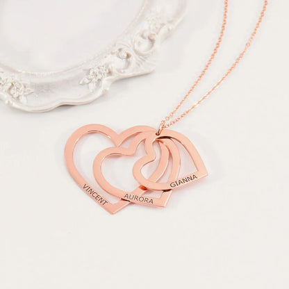 Personalized Heart Name Necklace in Stainless Steel